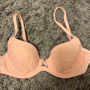 Pink, Lace, Victoria Secret Bra